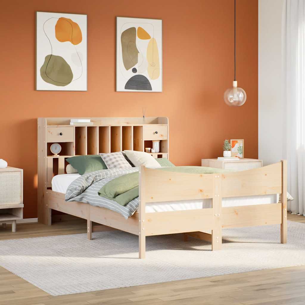 tömör fenyőfa ágy matrac nélkül 140 x 200 cm