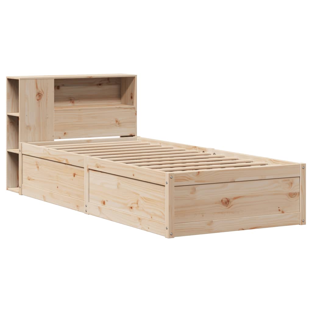 tömör fenyőfa ágy matrac nélkül 75 x 190 cm