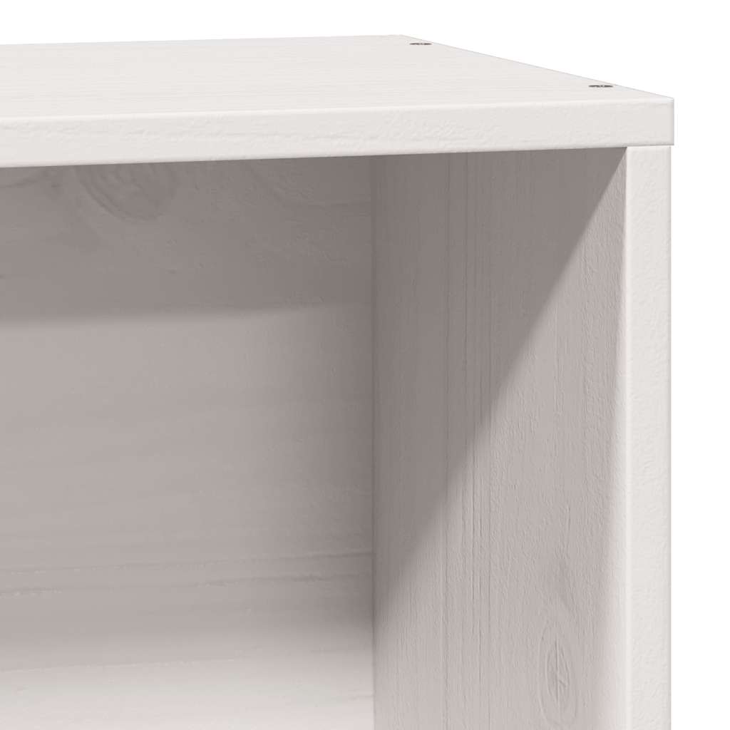fehér tömör fenyőfa ágy matrac nélkül 75 x 190 cm