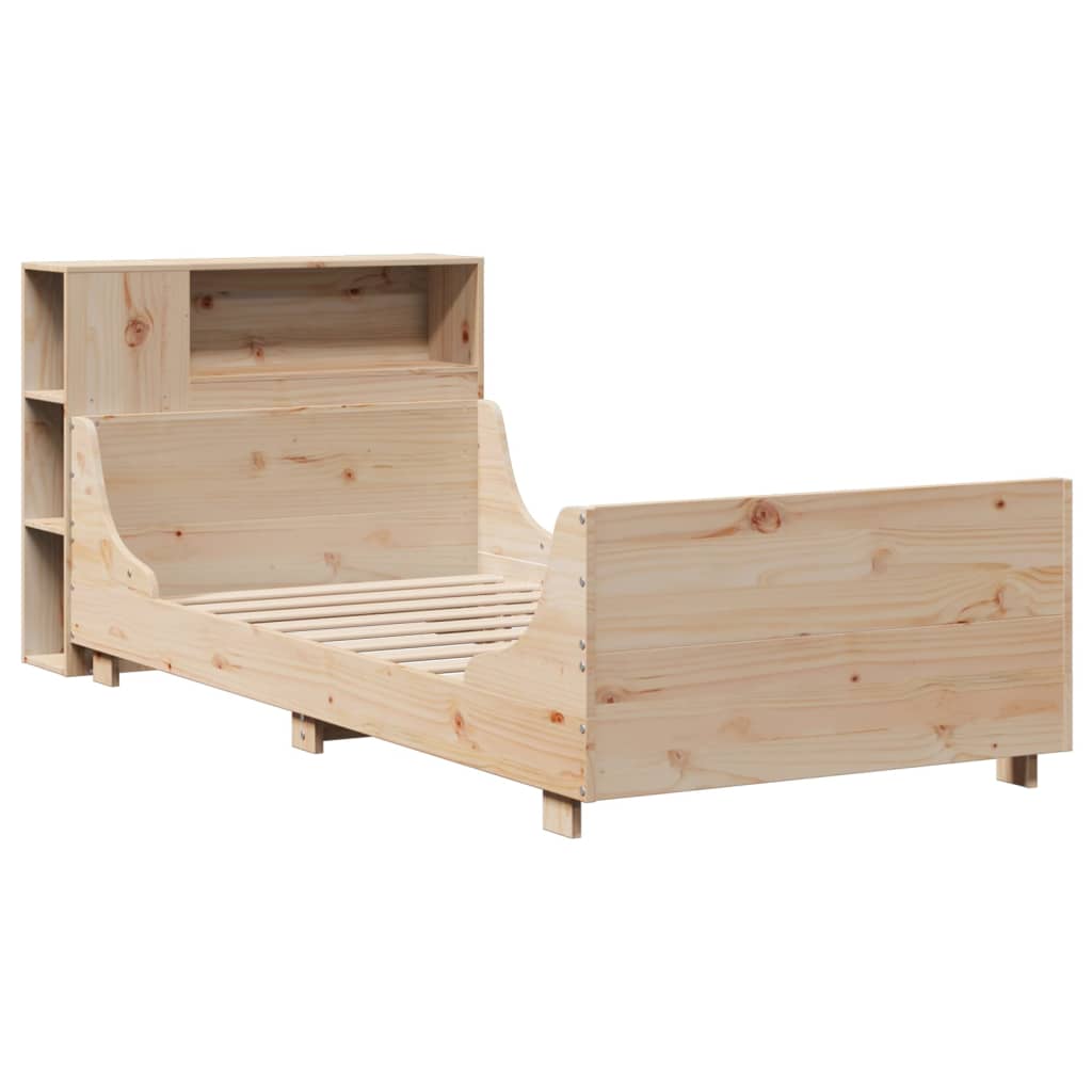 tömör fenyőfa ágy matrac nélkül 75 x 190 cm