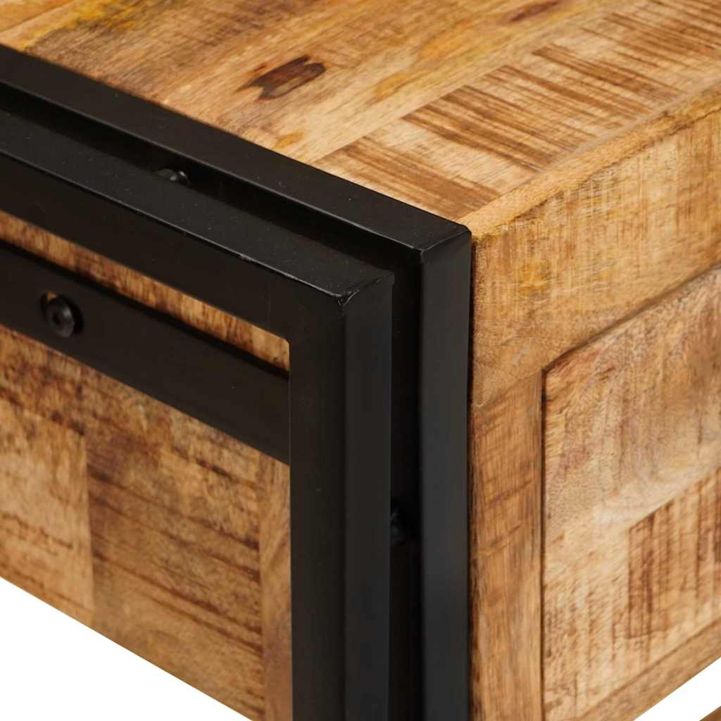 Konzolasztalok 2 pcs Barna 161 x 33 x 75 cm Tömör Mangófát