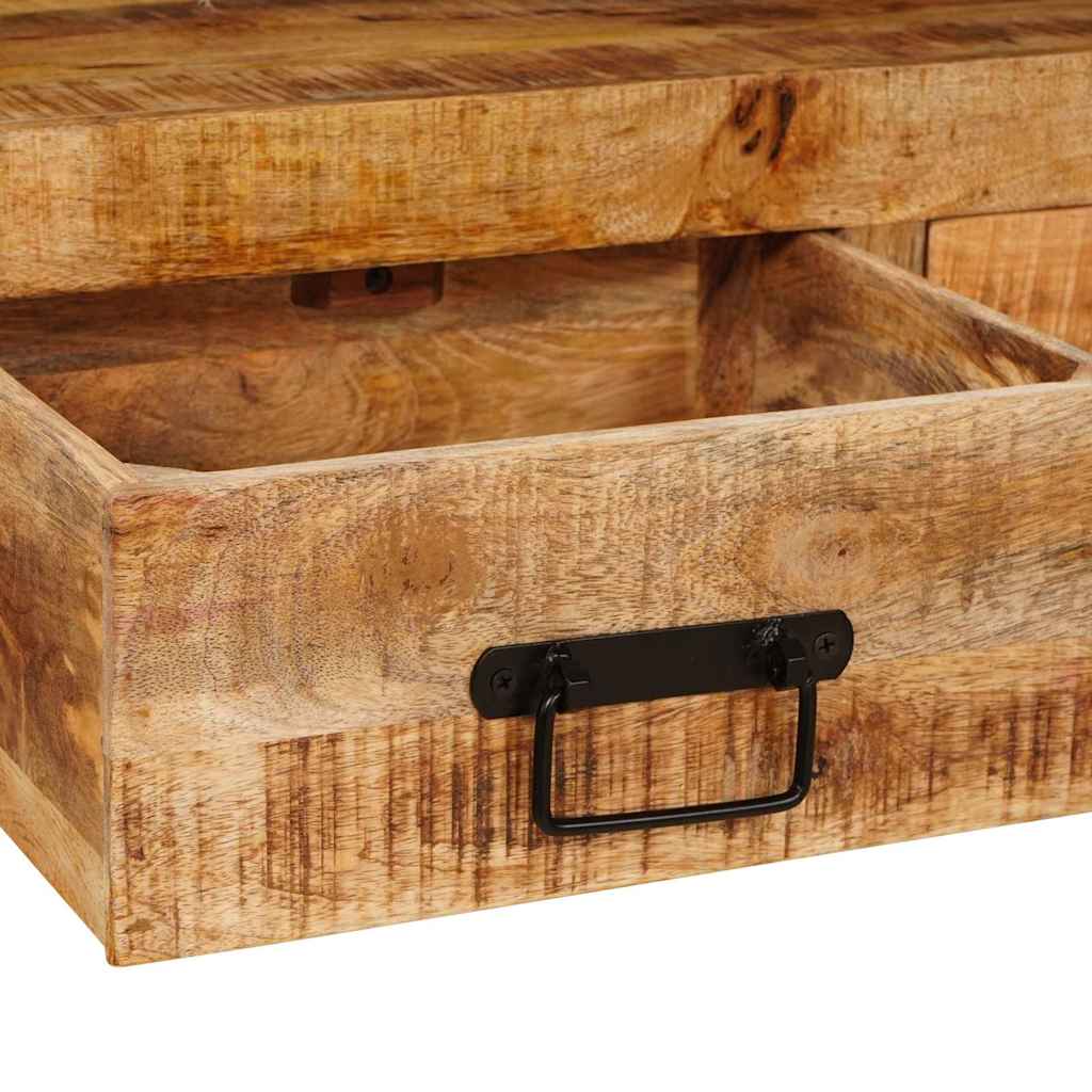 Konzolasztalok 2 pcs Barna 161 x 33 x 75 cm Tömör Mangófát