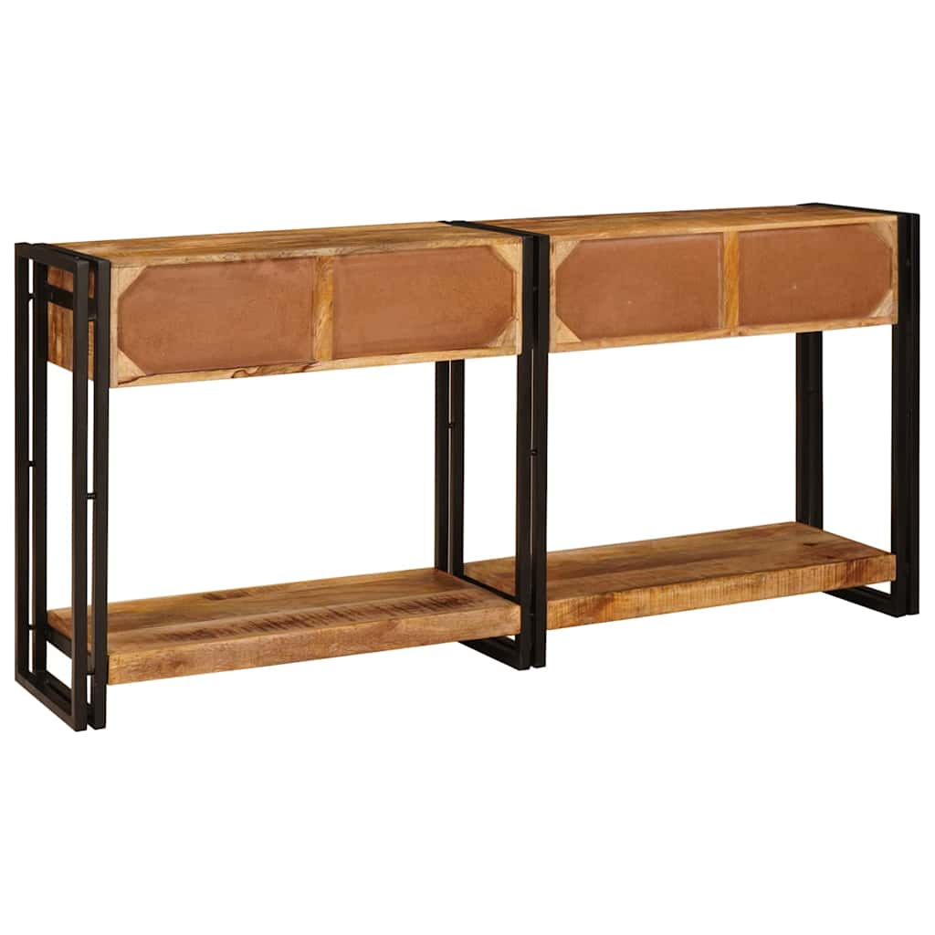 Konzolasztalok 2 pcs Barna 161 x 33 x 75 cm Tömör Mangófát