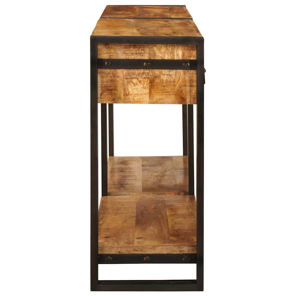 Konzolasztalok 2 pcs Barna 161 x 33 x 75 cm Tömör Mangófát