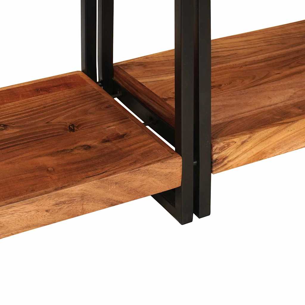 Konzolasztalok 2 pcs Barna 161 x 33 x 75 cm Tömör Akácfa