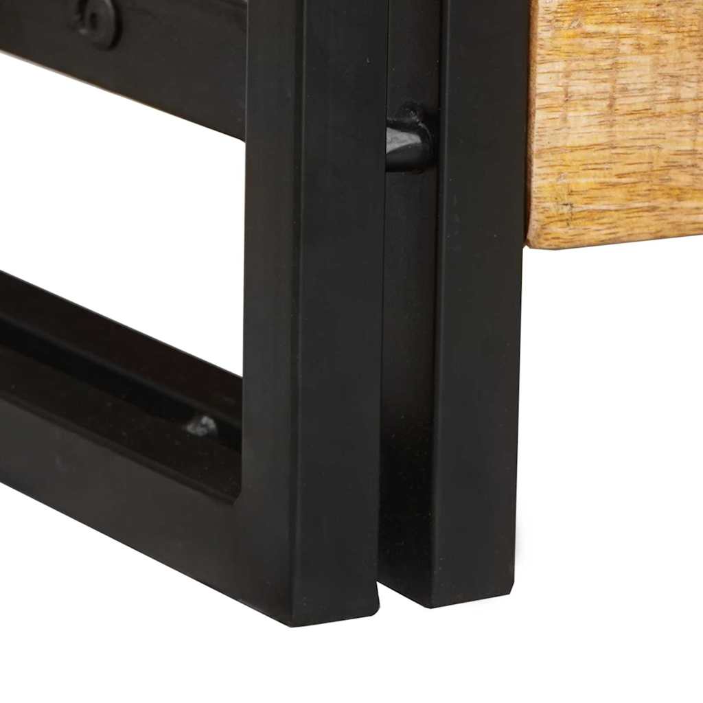Konzolasztalok 2 pcs Barna 200 x 33 x 75 cm Tömör Mangófát