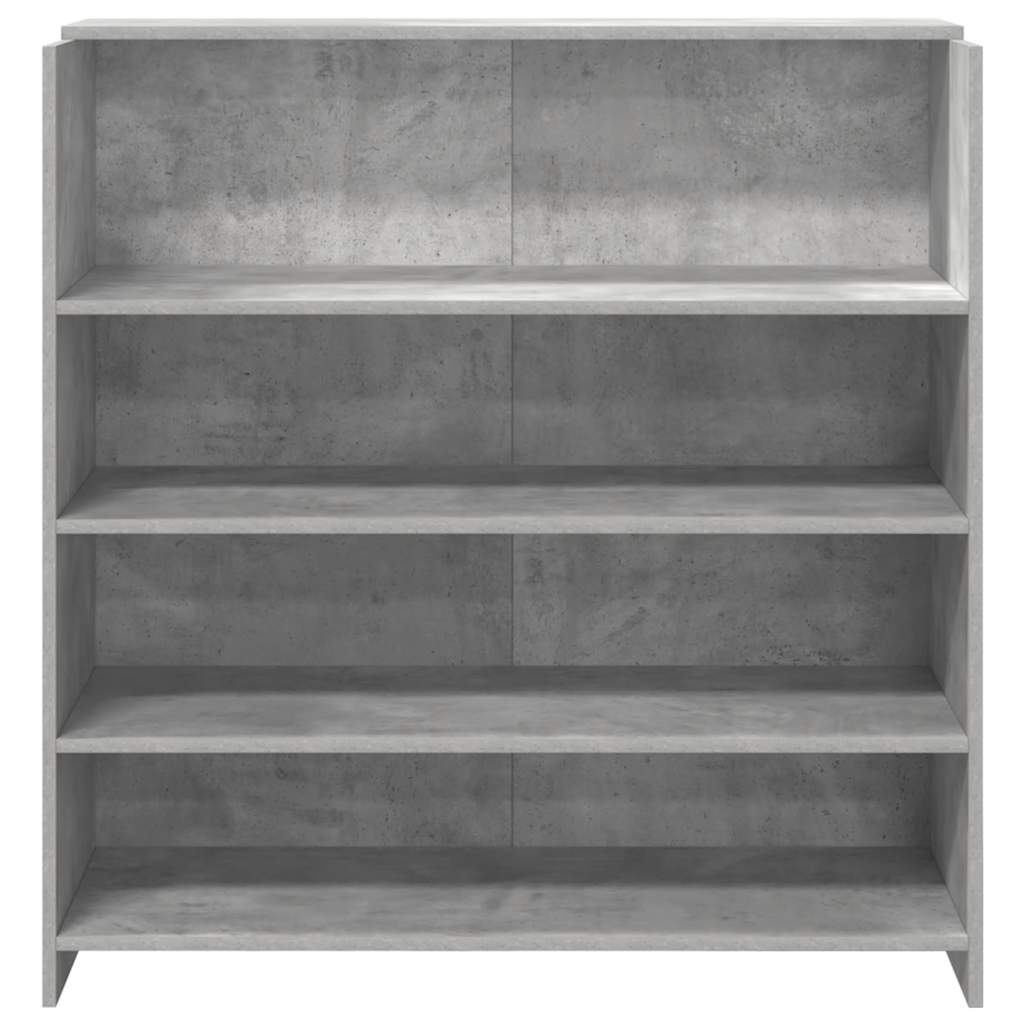 recepciós pult betonszürke 100x50x103,5 cm szerelt fa