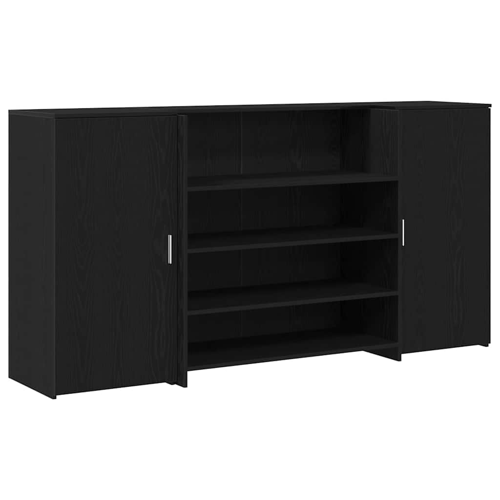 fekete tölgyfa recepciósasztal 200 x 50 x 103,5 cm