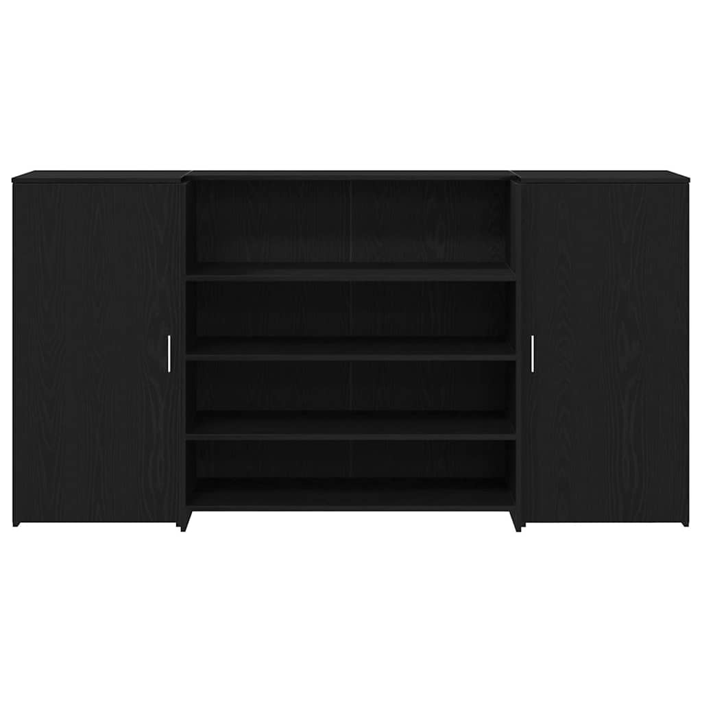 fekete tölgyfa recepciósasztal 200 x 50 x 103,5 cm