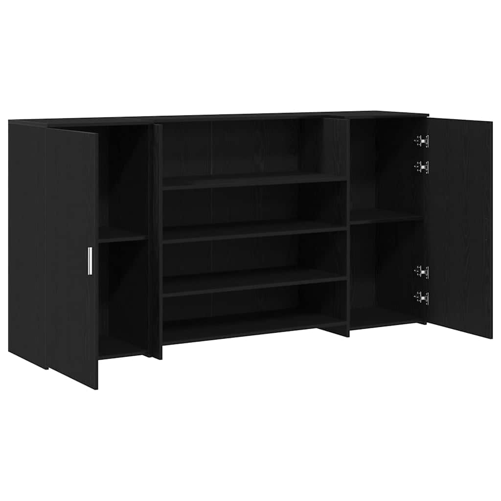 fekete tölgyfa recepciósasztal 200 x 50 x 103,5 cm