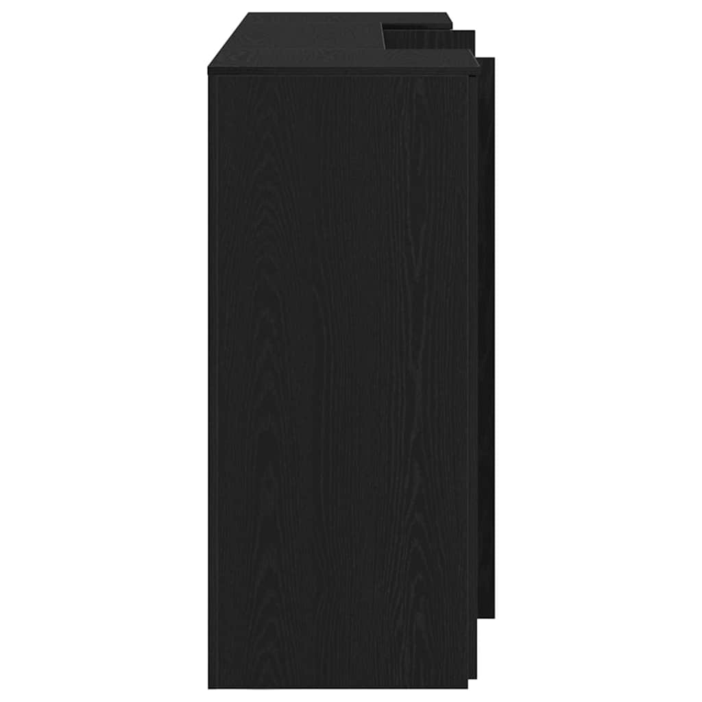 fekete tölgyfa recepciósasztal 200 x 50 x 103,5 cm