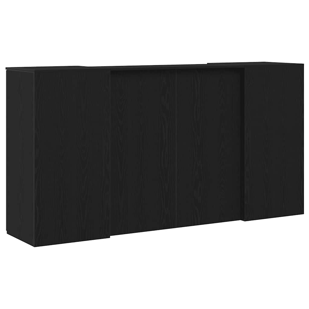 fekete tölgyfa recepciósasztal 200 x 50 x 103,5 cm