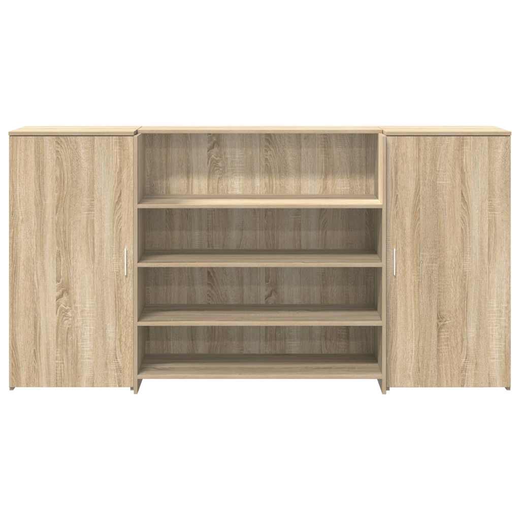 recepciós pult sonoma tölgy 200x50x103,5 cm szerelt fa