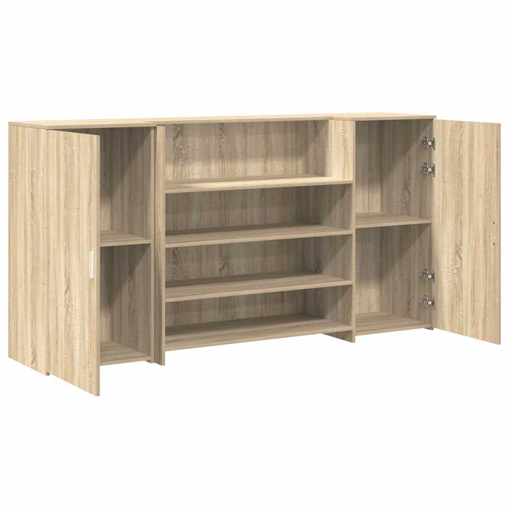 recepciós pult sonoma tölgy 200x50x103,5 cm szerelt fa