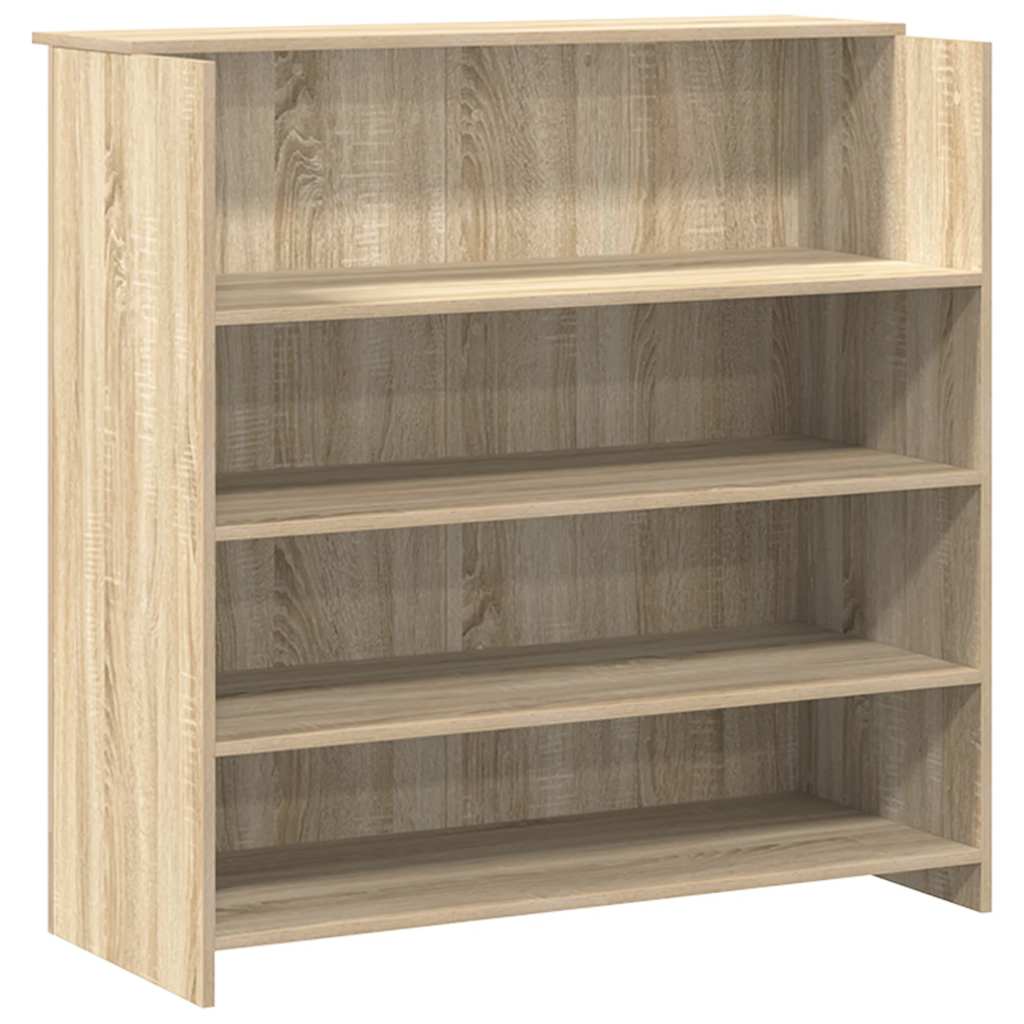 recepciós pult sonoma tölgy 200x50x103,5 cm szerelt fa