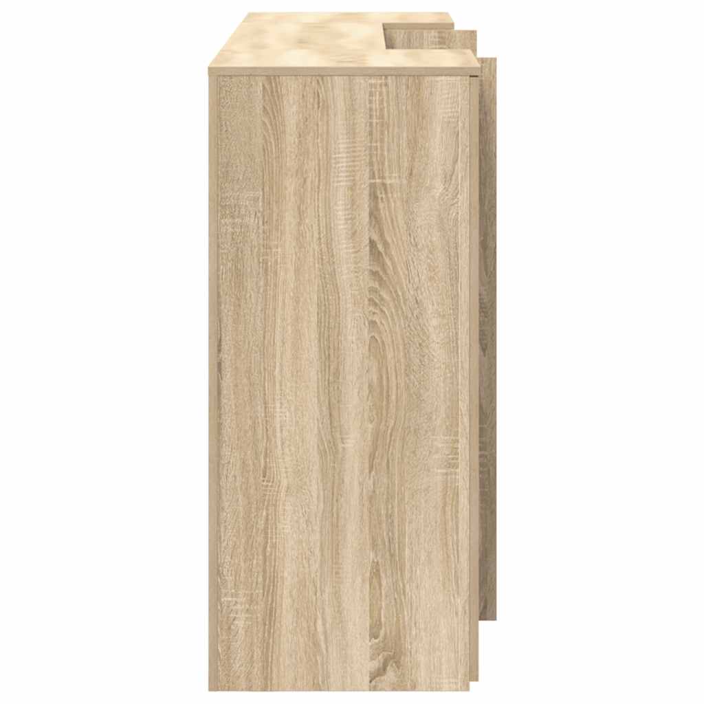 recepciós pult sonoma tölgy 200x50x103,5 cm szerelt fa