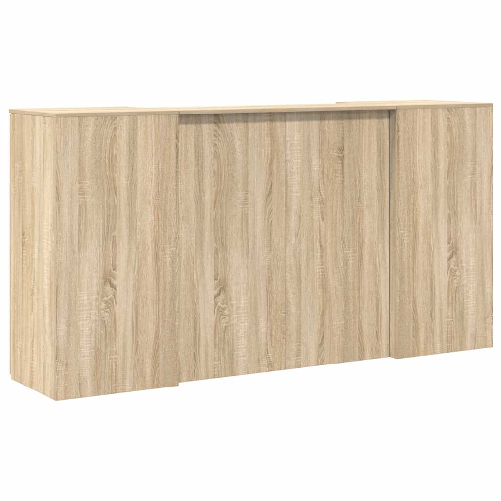 recepciós pult sonoma tölgy 200x50x103,5 cm szerelt fa