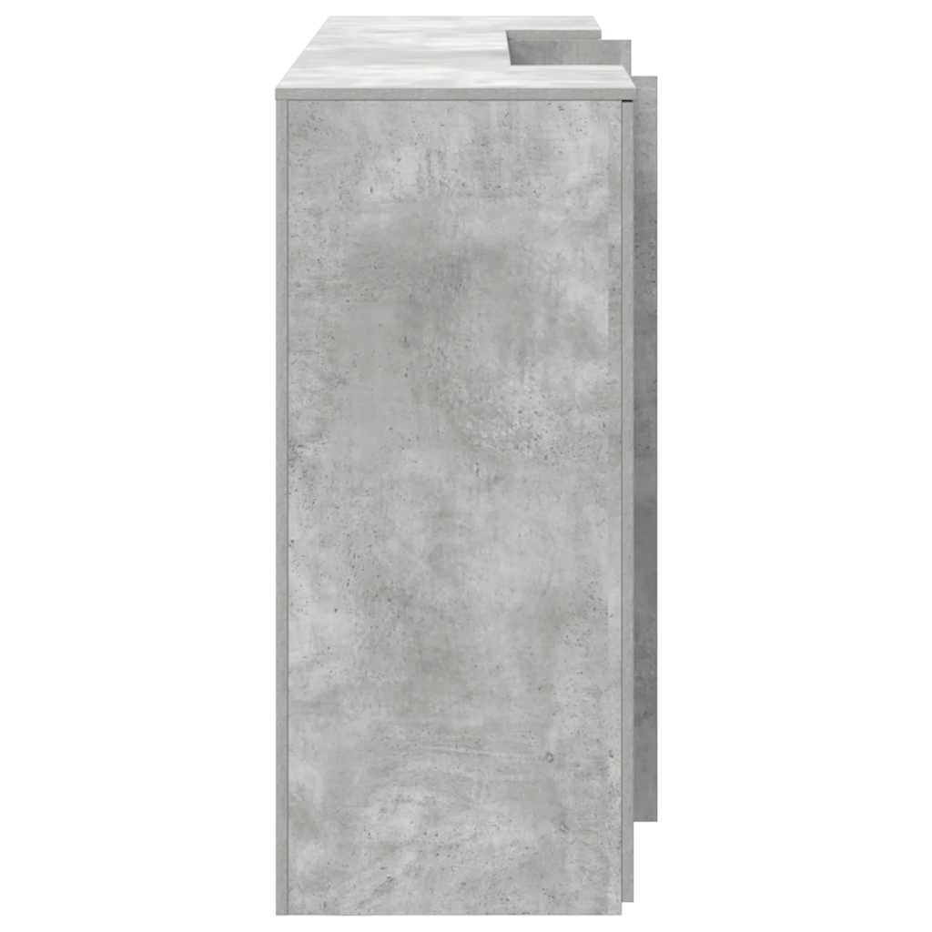 recepciós pult betonszürke 200x50x103,5 cm szerelt fa