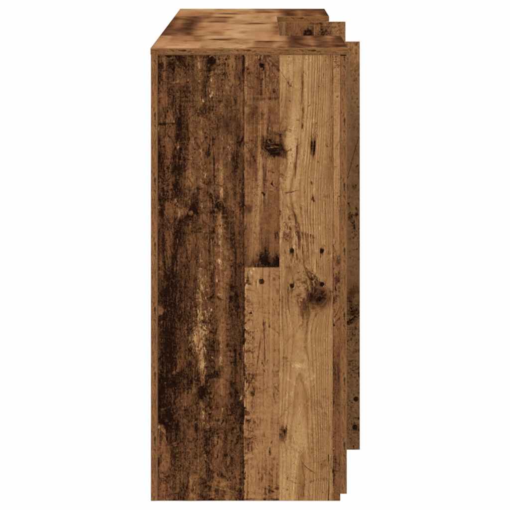 recepciós pult antik fa 200x50x103,5 cm szerelt fa