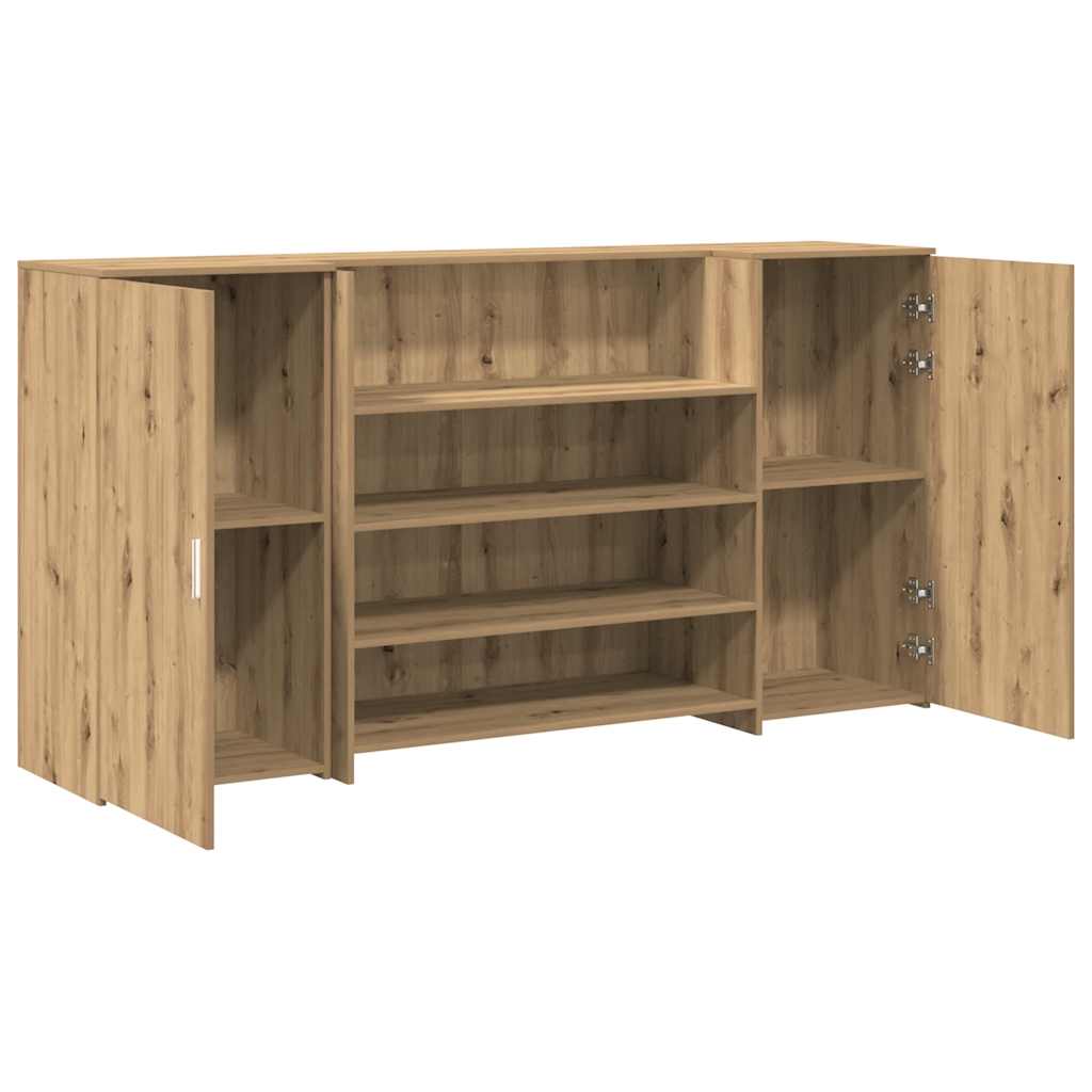 recepciós pult kézműves tölgy 200x50x103,5 cm szerelt fa