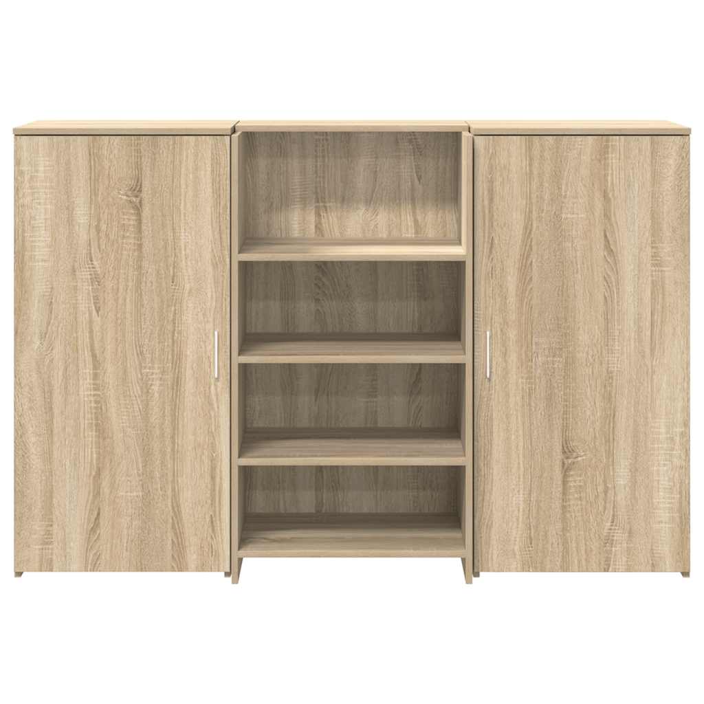recepciós pult sonoma tölgy 155x50x103,5 cm szerelt fa