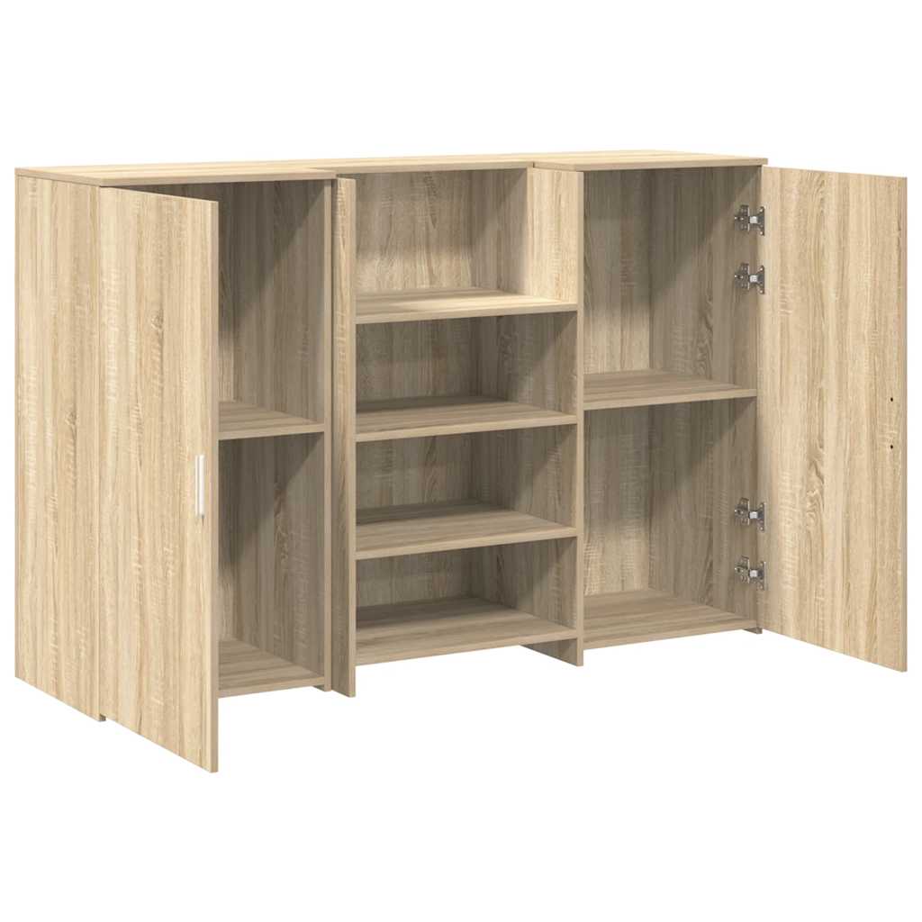 recepciós pult sonoma tölgy 155x50x103,5 cm szerelt fa