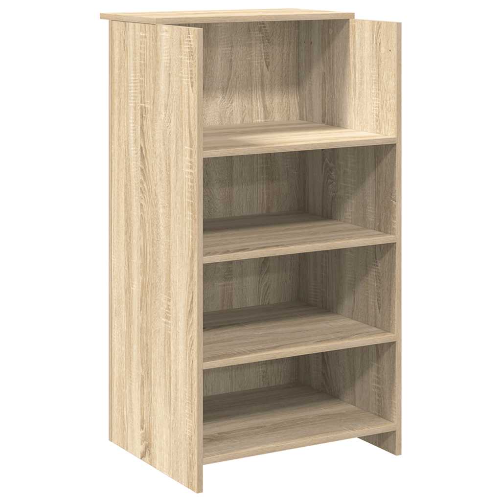 recepciós pult sonoma tölgy 155x50x103,5 cm szerelt fa