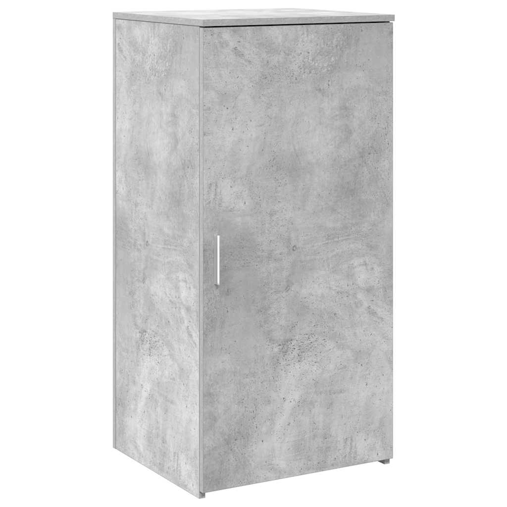 recepciós pult betonszürke 155x50x103,5 cm szerelt fa