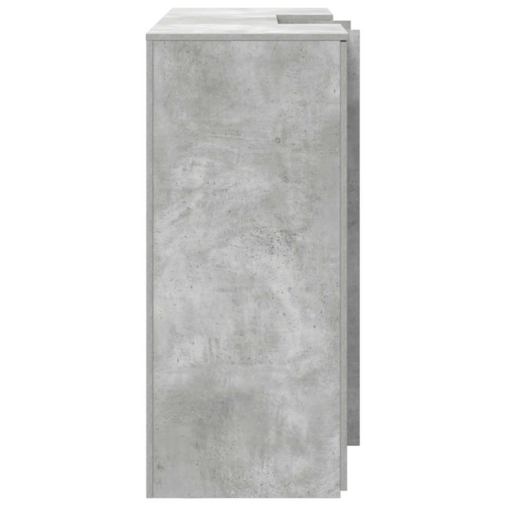 recepciós pult betonszürke 155x50x103,5 cm szerelt fa