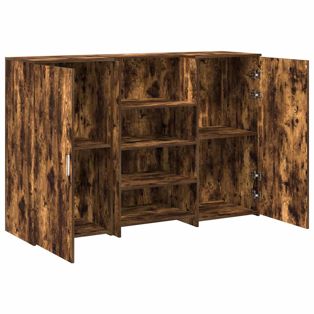 recepciós pult füstös tölgy 155x50x103,5 cm szerelt fa