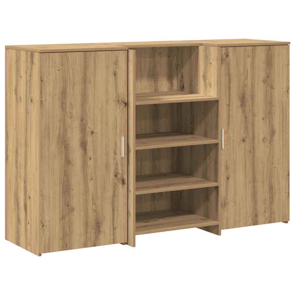 recepciós pult kézműves tölgy 155x50x103,5 cm szerelt fa