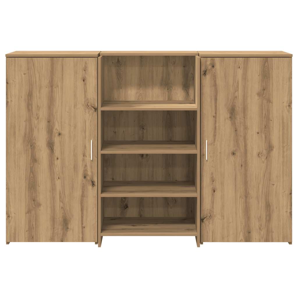 recepciós pult kézműves tölgy 155x50x103,5 cm szerelt fa
