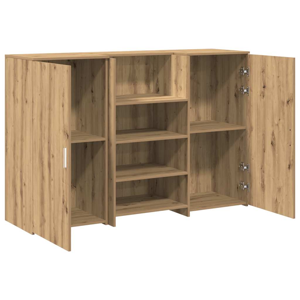 recepciós pult kézműves tölgy 155x50x103,5 cm szerelt fa