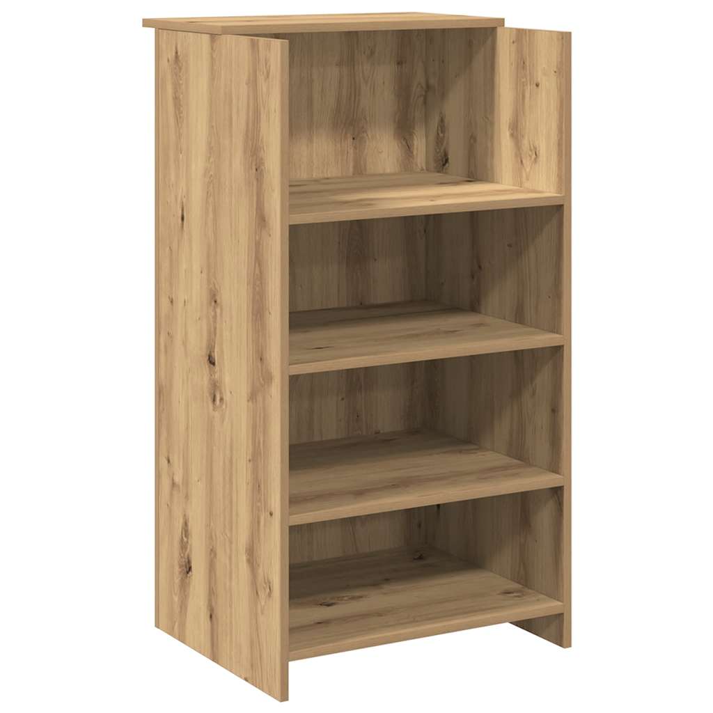 recepciós pult kézműves tölgy 155x50x103,5 cm szerelt fa