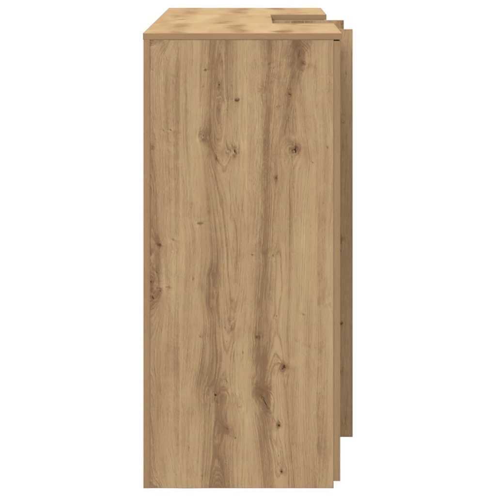 recepciós pult kézműves tölgy 155x50x103,5 cm szerelt fa