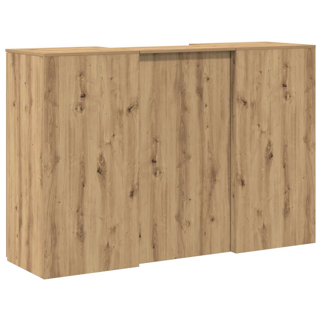 recepciós pult kézműves tölgy 155x50x103,5 cm szerelt fa