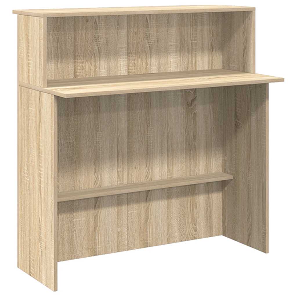 recepciós pult sonoma tölgy 200x50x103,5 cm szerelt fa