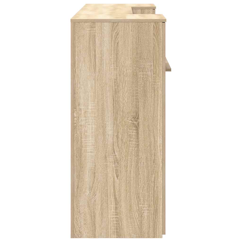 recepciós pult sonoma tölgy 200x50x103,5 cm szerelt fa