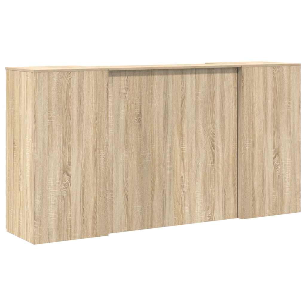recepciós pult sonoma tölgy 200x50x103,5 cm szerelt fa