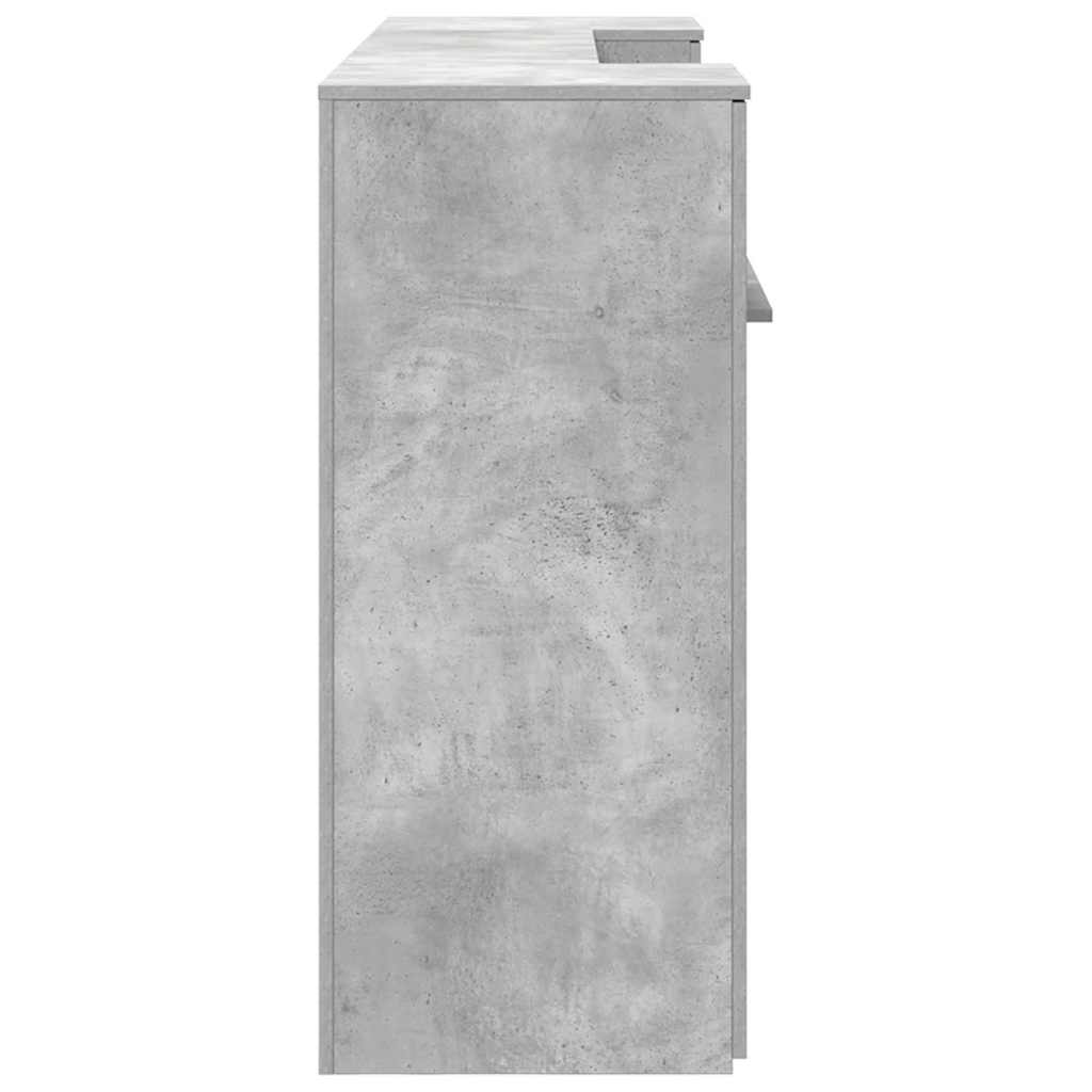 recepciós pult betonszürke 200x50x103,5 cm szerelt fa