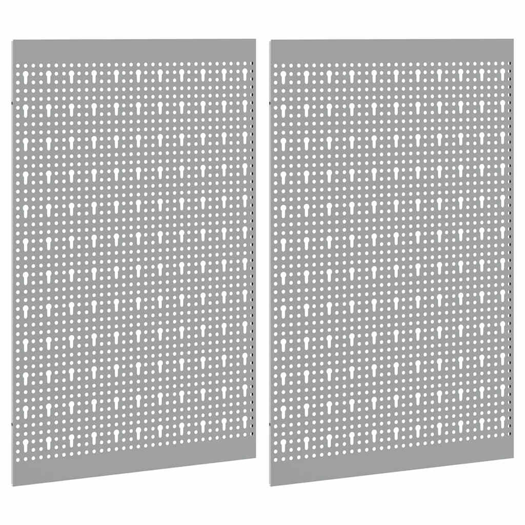 Szerszámfal Panel 2 db Szürke 100 x 1 x 80 cm