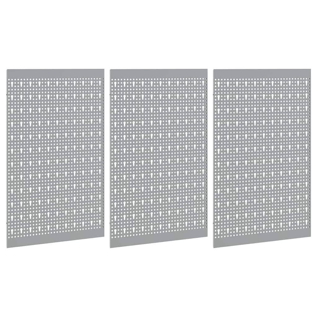 Szerszámfal Panel 3 db Szürke 150 x 1 x 80 cm