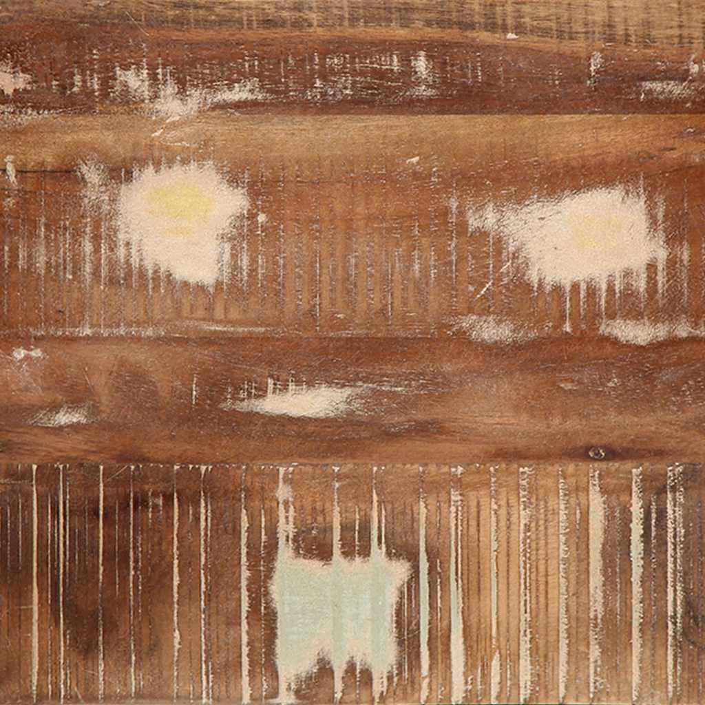 tömör újrahasznosított fa tálalóasztal 90x32x75 cm