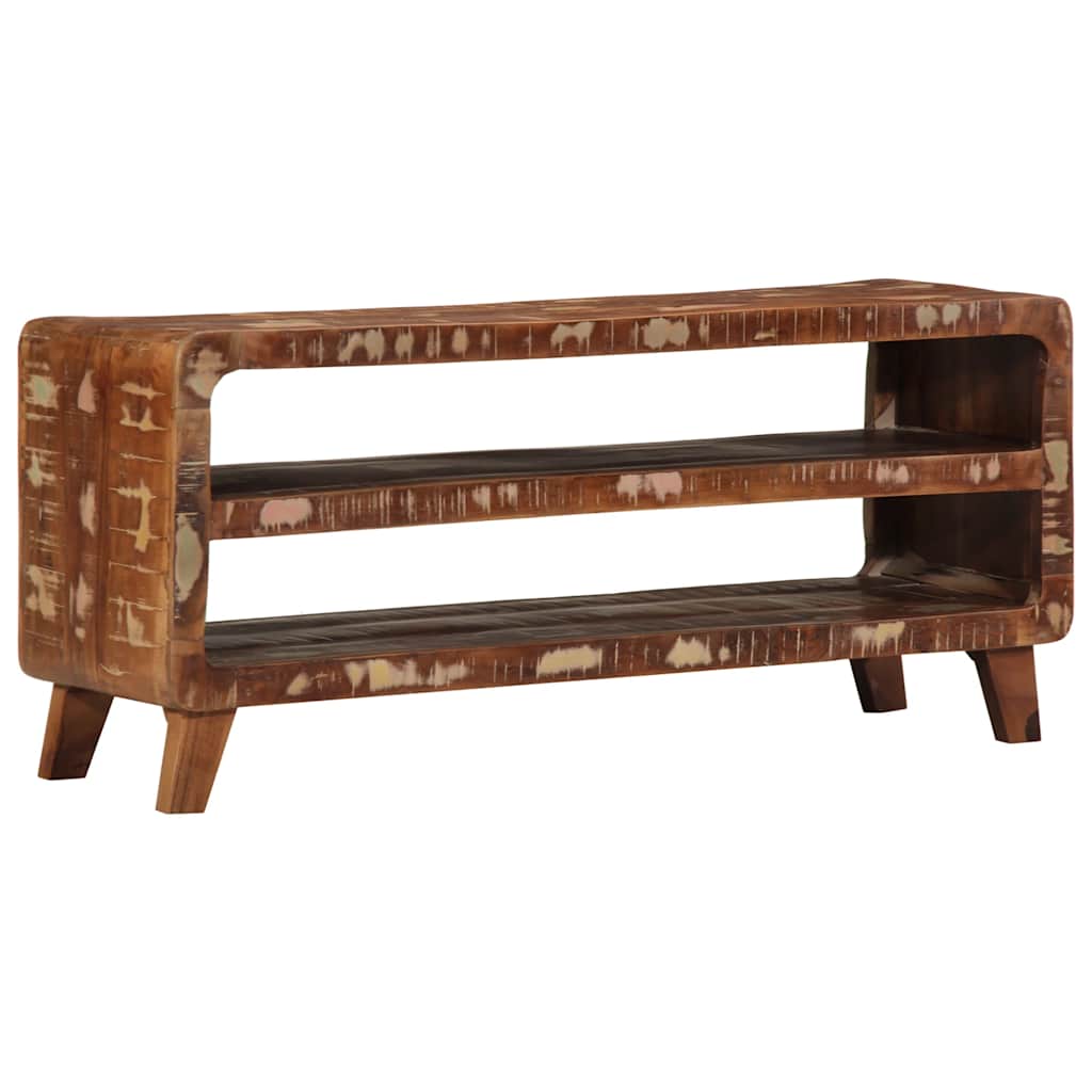 tömör újrahasznosított fa TV-szekrény 105x46x32 cm