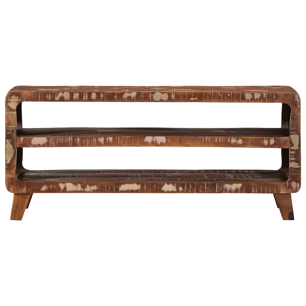 tömör újrahasznosított fa TV-szekrény 105x46x32 cm
