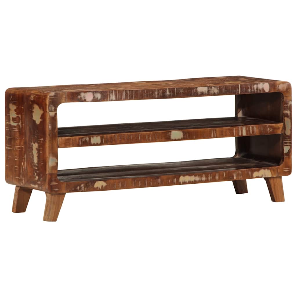tömör újrahasznosított fa TV-szekrény 105x46x32 cm