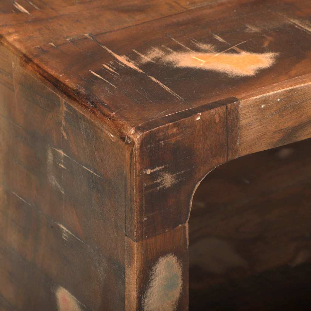 TV szekrény Sokszínű 60 x 30 x 25 cm Tömör újrahasznosított fa