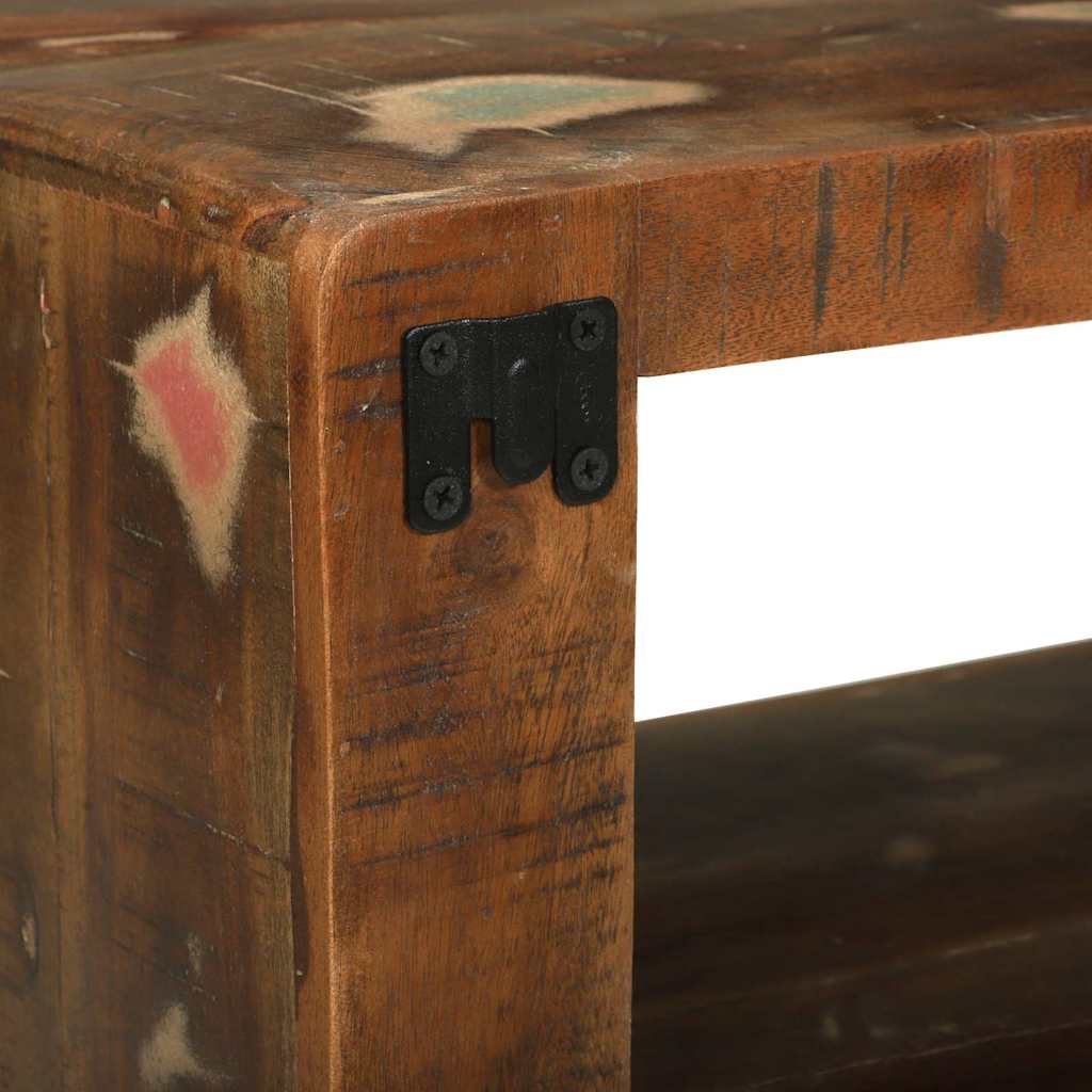 TV szekrény Sokszínű 60 x 30 x 25 cm Tömör újrahasznosított fa