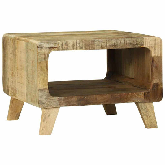 Dohányzóasztal Barna 50 x 50 x 35 cm Tömör Mangófát