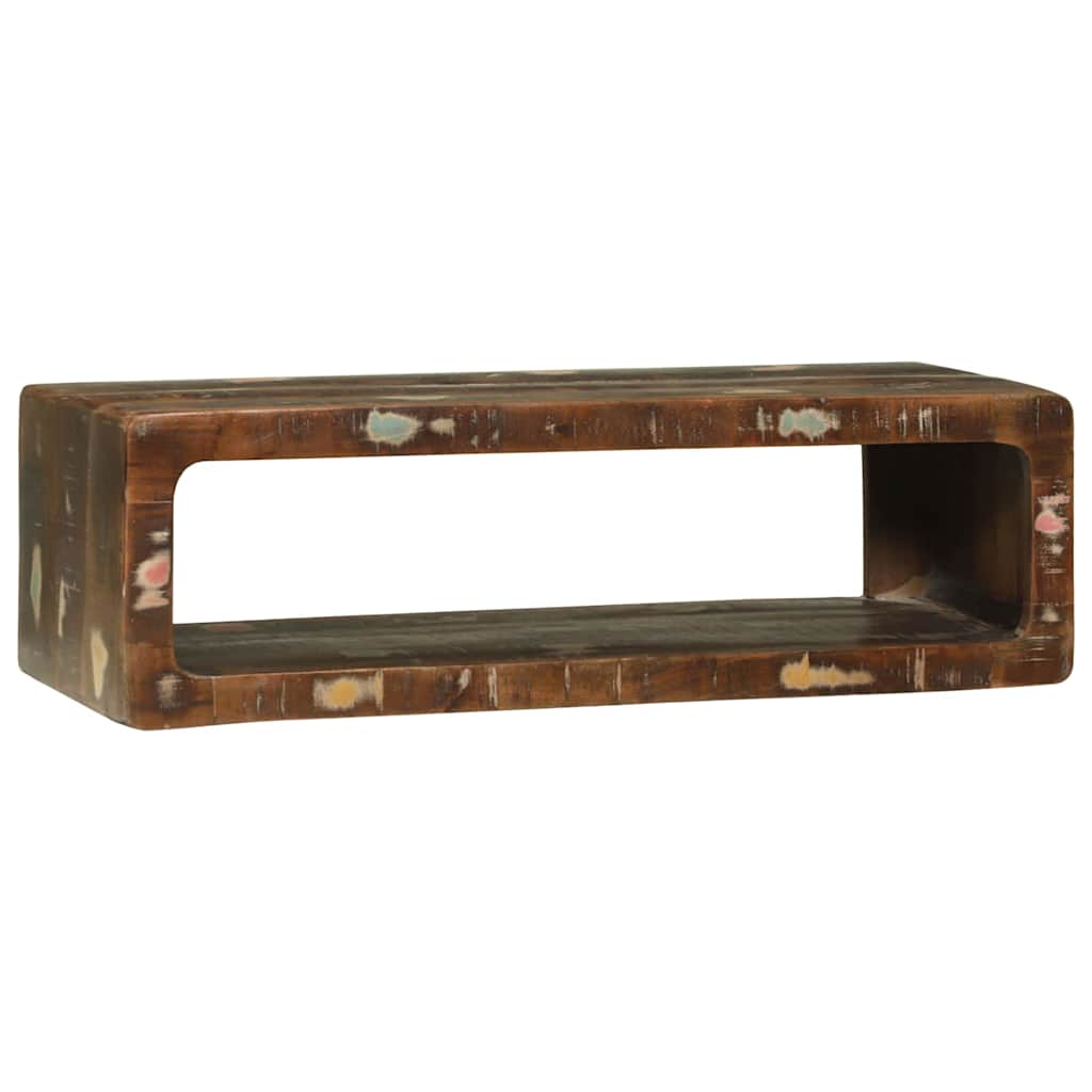 TV szekrény Sokszínű 80 x 30 x 25 cm Tömör újrahasznosított fa